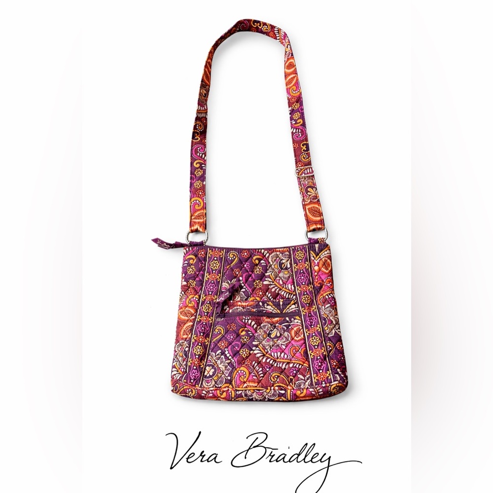 Vera Bradley Purple and Pink Crossbody Bag